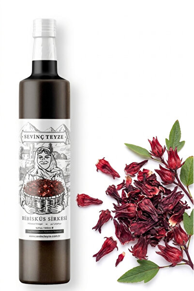 Sevinç Teyze Hibisküs Sirkesi Doğal Fermantasyon Hibiscus Vinegar 500 ml