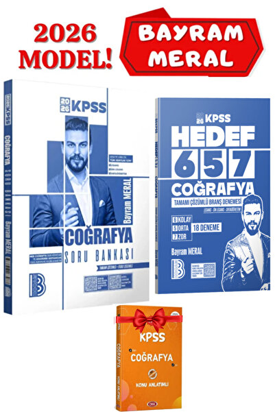 Panem Yayınları Benim Hocam Yayınları 2026 KPSS-Bayram Meral Coğrafya Soru Ba...