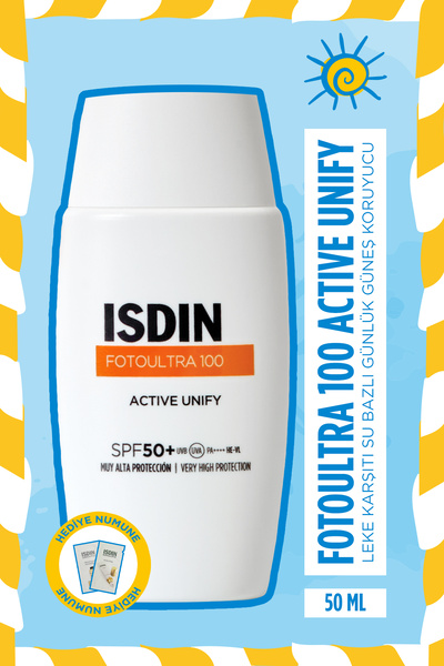 ISDIN Fotoultra 100 Active Unify Spf 50 Leke Karşıtı ve Ton Eşitleyici Yüz Gü...
