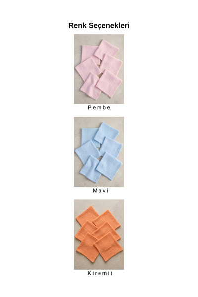 Joyous Mom Kids Organic Cotton Wrap 25x25cm Baby Mouth Wipes Multi-Purpose Set of 6 Baby Wipes Sweat Cloth