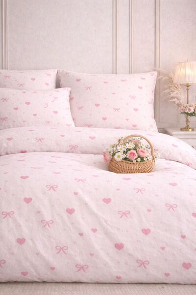 Sheri Home FİYONK – Bereket Koleksiyonu Çift Kişilik Nevresim Takımı SH888