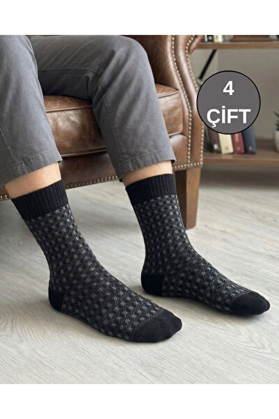 BY BNN Θερμικές χειμερινές κάλτσες από μάλλινες εξαιρετικά χοντρές κάλτσες 4 ...