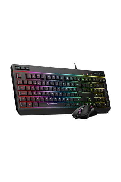 Rampage KM-R57 Seraphic Siyah klv SN-R9 Kulkalık 30350 Mousepad bygamex 4 in 1 Oyuncu Seti