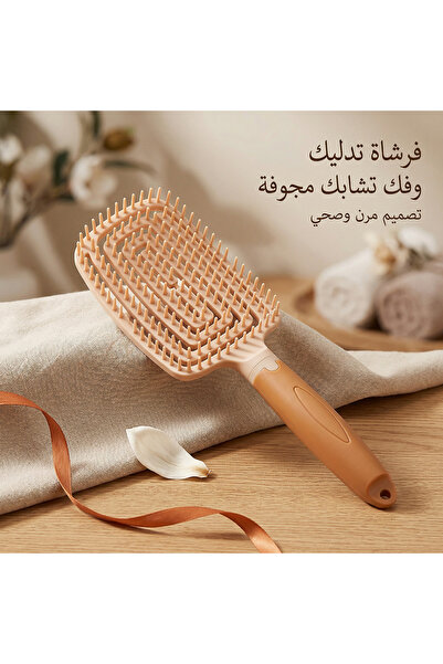 LOFIAN مشط تصفيف الشعر C-019 - فرشاة فك تشابك الشعر ذات الرأس المستطيل