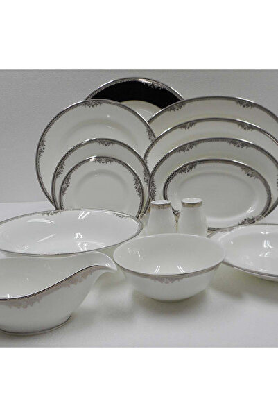 EVALIZA Versailles Platin 101 Parça 12 Kişilik Yemek Takımı