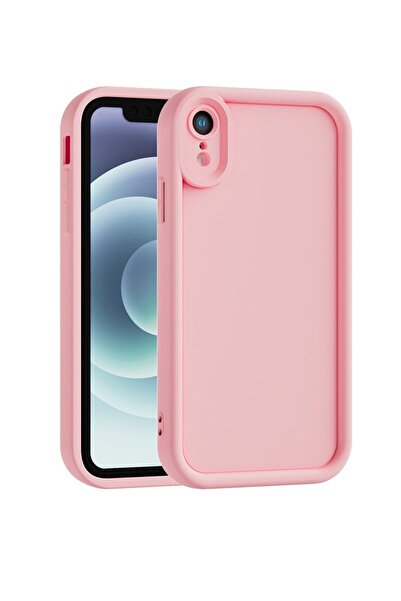 Vissona iPhone XR Uyumlu Kamera Çıkıntılı Mat Silikon Telefon Kılıfı