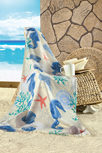 MAXSTYLE Πετσέτα θαλάσσης Seahorse Velvet 70x160 εκ.