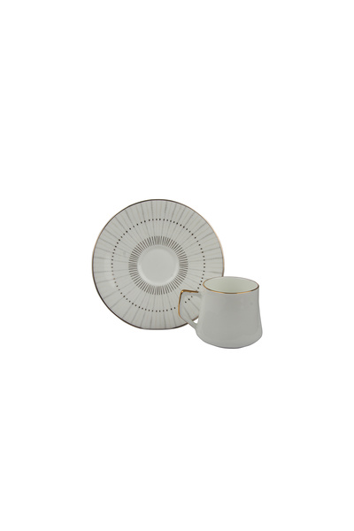 Aryıldız Evaliza Direction Lines 6 Kişilik Kahve Fincan Takımı 80 ml