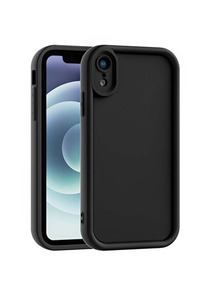 Vissona iPhone XR Uyumlu Kamera Çıkıntılı Mat Silikon Telefon Kılıfı