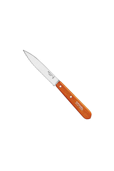 Opinel Essential Paslanmaz Çelik Tırtıklı Soyma Bıçağı - Bej