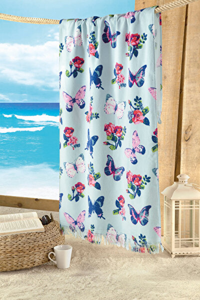 MAXSTYLE Πετσέτα θαλάσσης Velvet Butterflies 70x160 εκ.