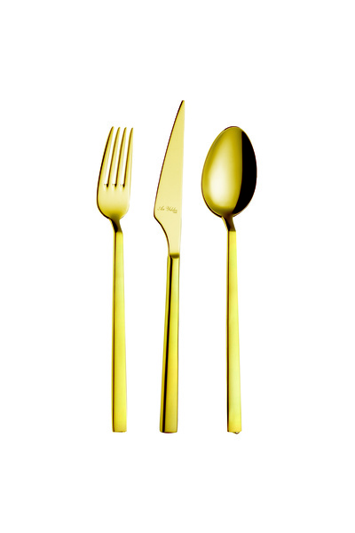 Aryıldız Vogue Gold Pvd 24 Piece Cutlery Set for 6 People