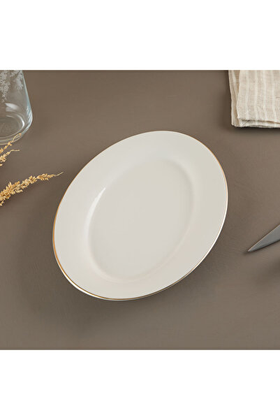 Aryıldız Alisa Gold Boat Plate 25 cm