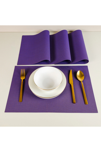 MAXSTYLE Σετ American Service Harmony Purple 4 τεμαχίων 30x45 cm