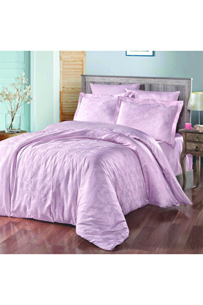 MAXSTYLE Set cuvertură de pilota dublă Katya Powder Jacquard Satin