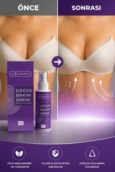 NG Kozmetik Göğüs Dolgunlaştırıcı , Dikleştirici Ve Sarkıklık Giderici Bakım Kremi 100 ML