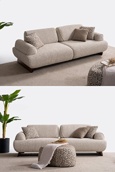 Eymense Rante Sırt Mekanizmalı Üçlü Koltuk Kanepe