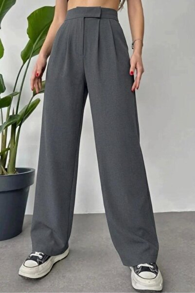 BILDEŞA Γυναικείο παντελόνι Palazzo με ελαστική μέση και Velcro, ισπανικό παν...