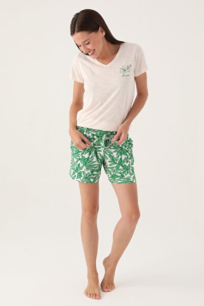 Pierre Cardin 8805 Βαμβακερό κοντομάνικο γυναικείο σετ σορτς