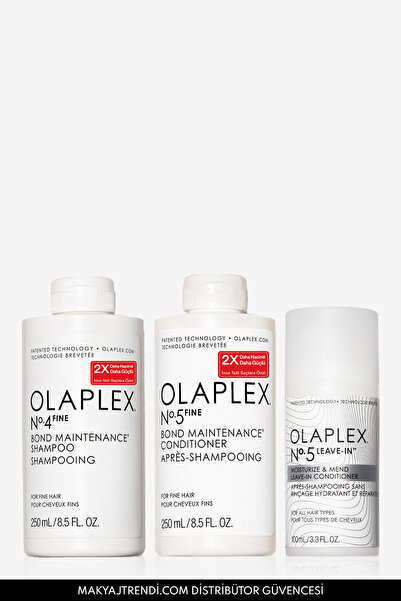 Olaplex HydraFine Set - İnce Telli Saçlar İçin Bağ Güçlendirici Şampuan, Saç ...