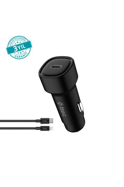 Ttec SmartCharger PD 30W Araç Hızlı Şarj Aleti USB-C - Lightning Kablo