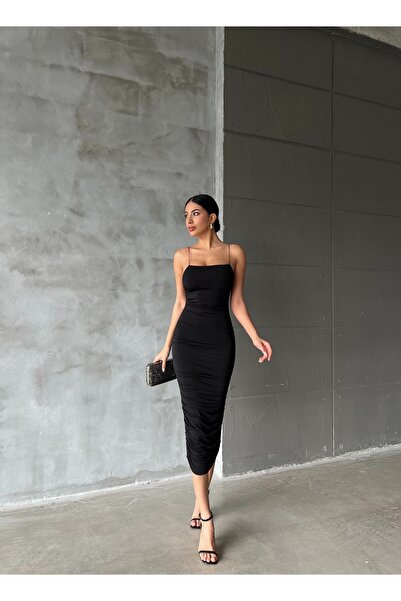 Friday Mood Γυναικείο μίντι φόρεμα με λεπτές τιράντες