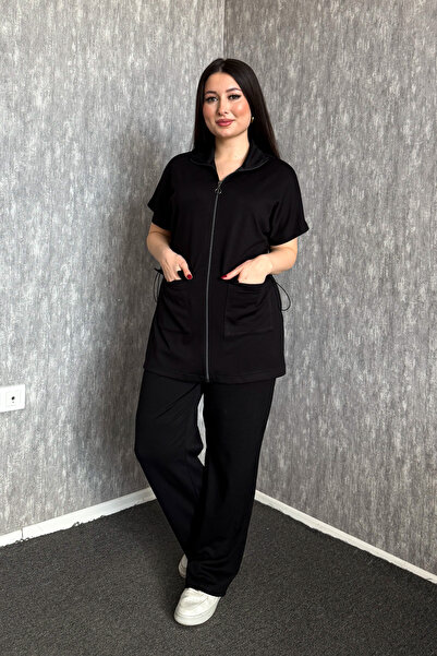 ModaPlaza Γυναικείο Σετ Παντελονιού Μεγάλου Μεγέθους 7580