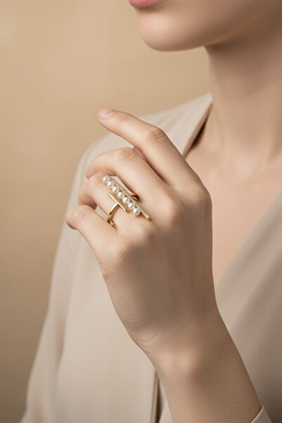 XUPING JEWELRY STİL İNCİSİ/XUPING JEWELRY İNCİ TAŞLI YÜZÜK