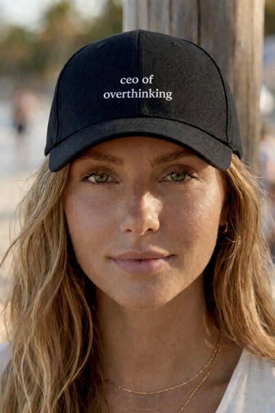sf collection Unisex Ceo Of Overthinking Printed Sports Cap – Ρυθμιζόμενο βαμ...