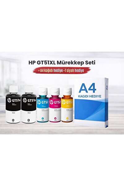 HP GT51XL Mürekkep Kartuş Takımı +1 Siyah Hediyeli