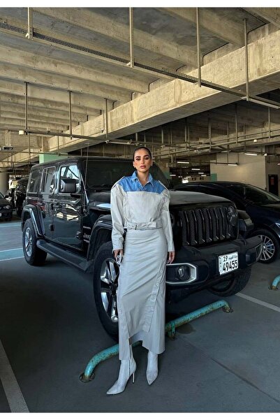 HerTon Δερμάτινη μάξι φούστα Espresso - Μακριά δερμάτινη φούστα με σχισμή και...