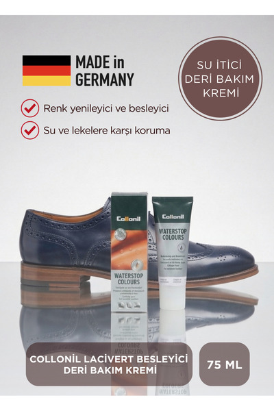 Collonil Tuna Waterstop Besleyici ve Su İtici Lacivert Deri Krem Boya 75 ml –...