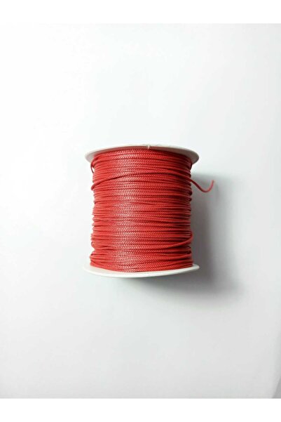 Eskişehir hobi sanat 100 μέτρα Κόκκινο ρόδινο χρώμα Λεπτό κορδόνι αλεξίπτωτου...