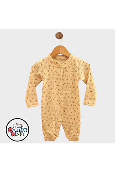 eomix kids ℅   100% Cotton Organic Baby Girl Romper with Heart, Lamb and Flow...