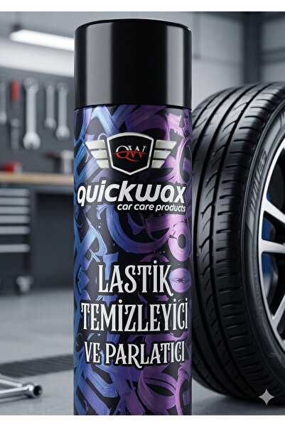 quickwax PREMIUM LASTİK PARLATICI AEROSOL 500 ML