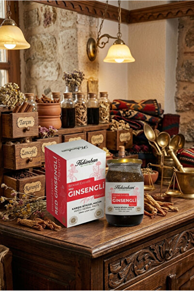 hekimhan bitkisel Hekimhan Red Ginsengli Bitkisel Macun 420g – Enerji ve Günl...