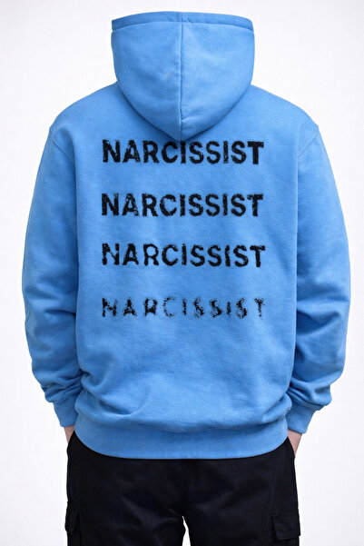 vulgariromania Ανδρικό Υπερμεγέθες Μπλε Φούτερ με Κουκούλα – Στρητγουέαρ με Σ...