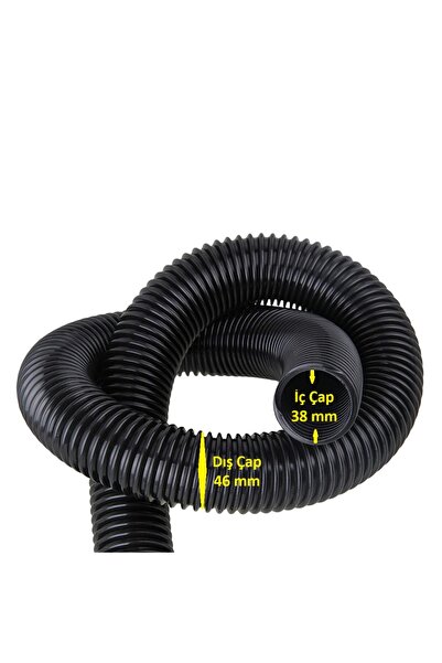 srfn ticaret Μαύρος σωλήνας υψηλής αντοχής 38 mm - 2 μέτρα - Οικιακό-Γραφείο-...