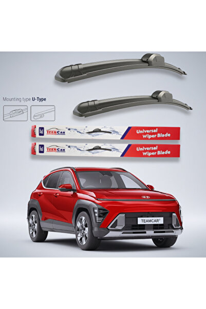 TEAMCAR Hyundai Kona (2023–2026) Επίπεδες Υαλοκαθαριστήρες |   Μπροστινό Σετ ...