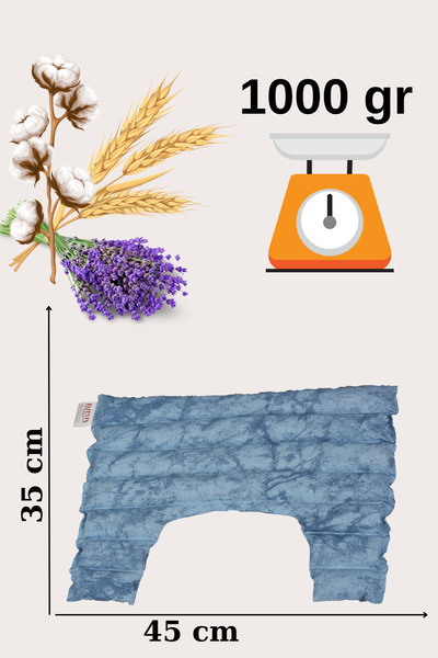 LAPENTA Çavdarlı Aromatik Omuz Yastığı Mavi