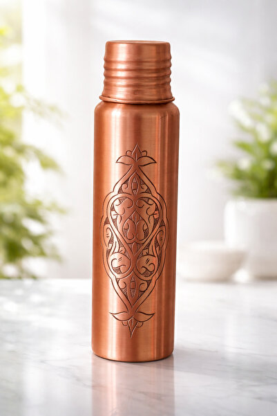 MARDİN ŞİFA EVİ Bakır İşleme Su Matarası 750 ML