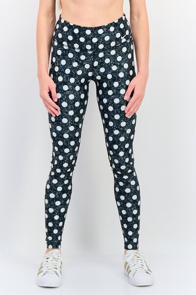 Nike Women Dri Fit Polka Dots Training Leggings, Multicolor