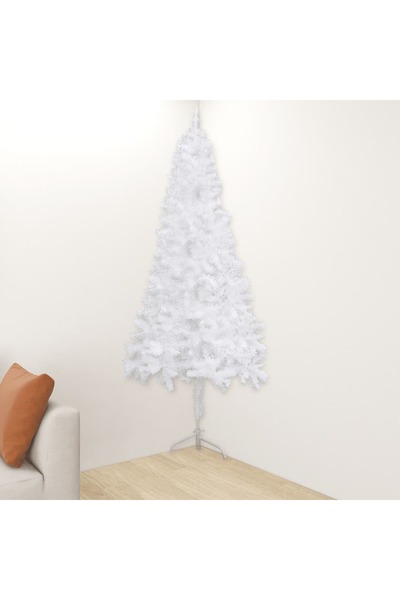 Concept Brad de Crăciun artificial, de colț, alb, 240 cm, PVC