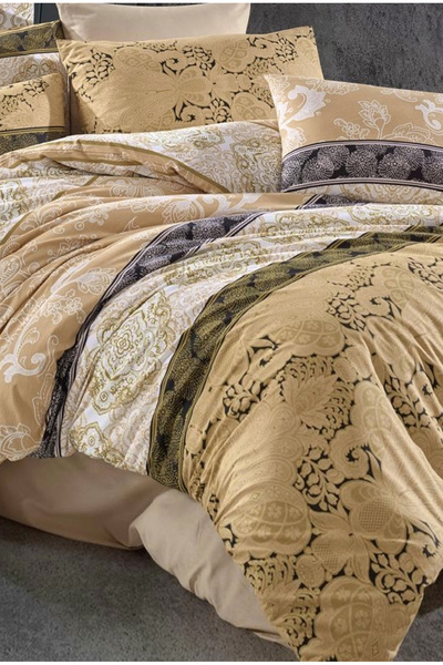 NazeninHome Σετ διπλής παπλωματοθήκης Ranforce 100% βαμβακερό |   Με σεντόνια