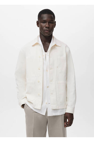 MANGO Man %100 pamuklu denim ceket