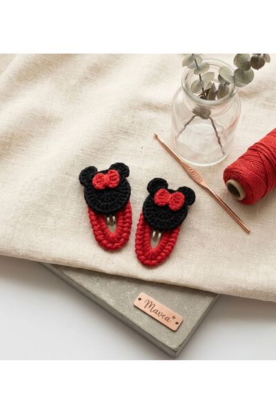 MAVEA Mickey Mouse Patterned 2-Piece Knitted Set - Çıtçıt Buckle