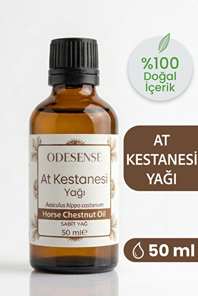 ODESENSE At Kestanesi Yağı 50 ml Soğuk Sıkım %100 Doğal Ve Saf Cilt Ve Saç Ba...