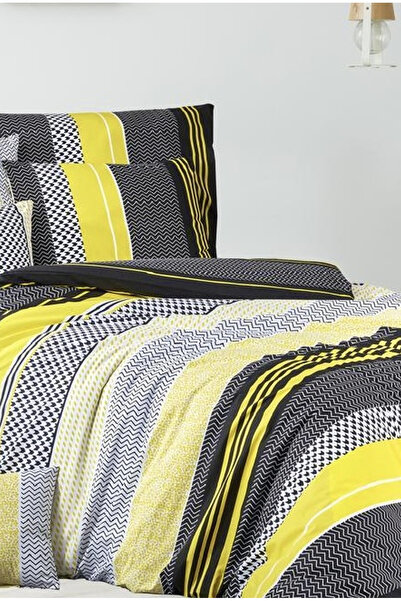 NazeninHome Σετ Παπλωματοθήκη Ranforce 100% Βαμβακερό με Ελαστικά Σεντόνια Δι...