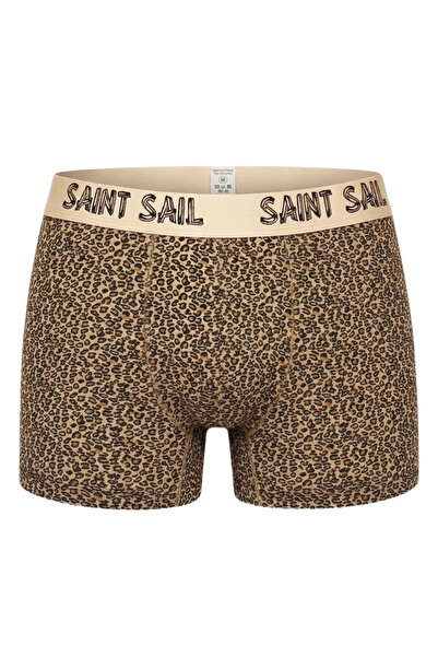 Saint Sail Ανδρικά μποξεράκια με άγριο στυλ και λεοπάρ στάμπα, ειδικού σχεδια...