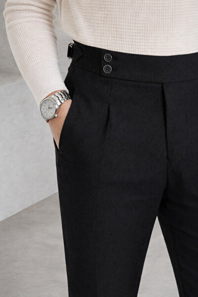 BM BALANCEMODA Παντελόνι από ύφασμα Lycra με πλισέ Old Money